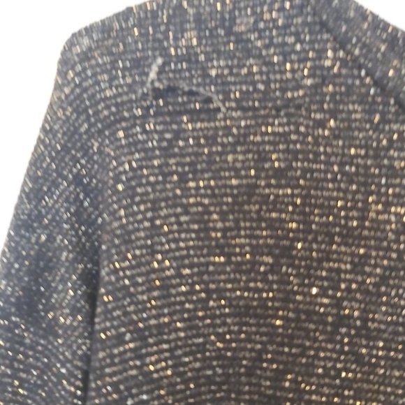 OLD NAVY | Girls Top Black Gold Metallic Size 10-12 - Picture 5 of 7